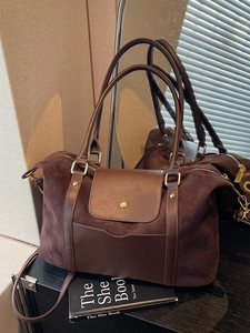 Große Kapazität Vintage Matte PU Leder Tote Bag Für Damen Vielseitige Gespleißte Umhängetasche Mit Reißverschluss Mehrfarbige Handtasche