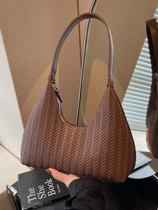 Borsa Sottospalla Intrecciata da Donna Vintage Hobo Borsa a Tracolla in Pelle Sintetica Intrecciata per il Pendolarismo Quotidiano