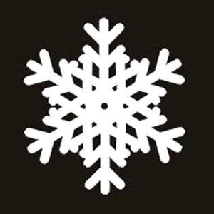 White snowflake holiday place cards with laser-cut hollow design for festive decorations
