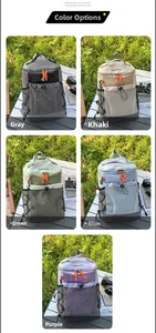 Détails des sacs à dos de randonnée multicolores avec poches en filet et cordon élastique