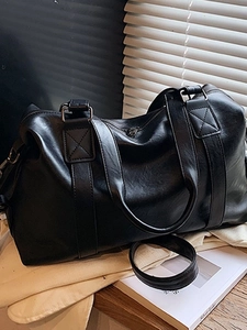 Large Capacity Women Tote Bag Soft PU Leather Handbag Simple Atmospheric Retro Shoulder Crossbody Bag For Travel Daily Fashion