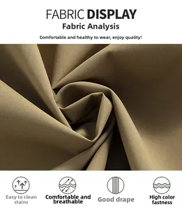 Detail of khaki quick-dry fabric with twill texture for outdoor fishing photography vest