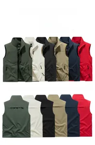 Detailed grid showing front and back views of quick-dry fishing vests in six versatile colors