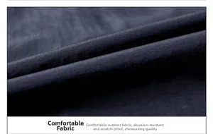 Detail of durable and abrasion-resistant synthetic fabric for outdoor fishing vests
