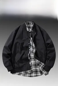 Detail of a casual black jacket with ribbed cuffs and breathable skin-friendly fabric