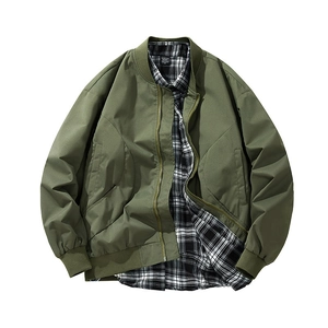 Men Lightweight Windproof Hooded Jacket Color Block Polyester Casual Sportswear Zip Up Bomber Coat For Men Outdoor Wear
