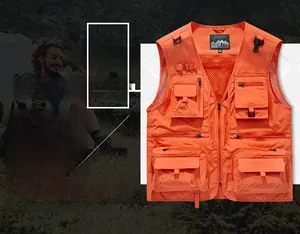 Details zu sieben verfügbaren Farben und dem atmungsaktiven Netzfutter der Outdoor-Weste