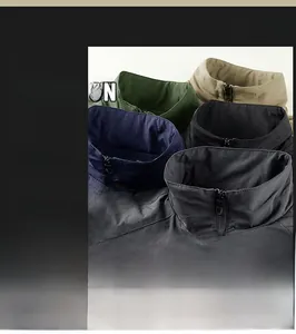 Veste polaire d'hiver en cinq couleurs avec détails du col montant et du zip