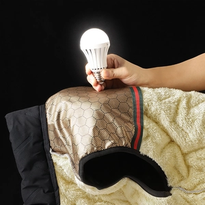 Winter thermal vest with fleece lining and gold honeycomb heat reflective technology