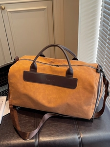 Large Capacity Travel Duffel Bag For Men Women Dry Wet Separation Weekender Bag With Shoe Compartment Waterproof PU Leather Gym Bag