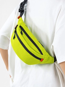 Leichte neonfarbene Gitter-Umhängetasche für Outdoor-Sport und modisches Reisen