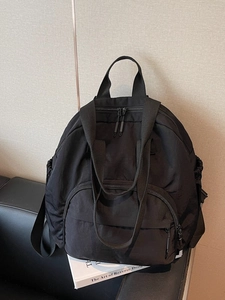 Women Large Capacity Nylon Backpack Minimalist Waterproof School Commuter Bag Lightweight Multi-functional Travel Tote Backpack
