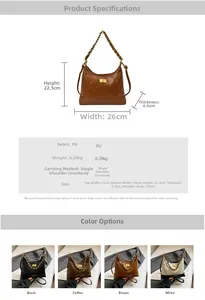 Guide des tailles détaillé pour le sac bandoulière matelassé vintage à fermoir doré