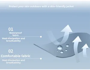 Detail of light blue breathable sun protection fabric with waterproof and heat dissipation mesh