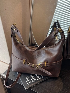 Borsa Hobo da Donna in Pelle PU Vintage Pieghettata Moda Grande Capacità Borsa a Tracolla Casual Pendolare Borsa Dumpling