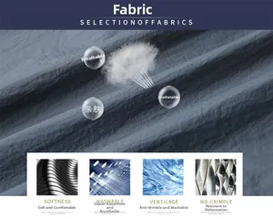Detailed close-up of dark blue breathable ice silk fabric with wave texture and knit pattern
