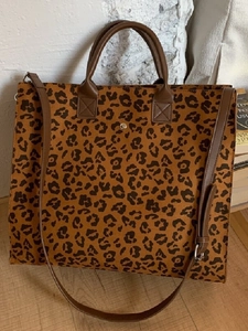 Borsa Totebag Minimalista In Finta Scamosciata Da Donna Con Stampa Leopardata Grande Capacità Borsa A Tracolla Retrò Pendolare