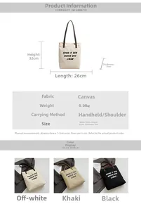 Guide des dimensions détaillées et options de couleurs pour le grand sac fourre-tout