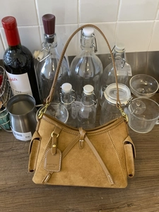 Women Large Capacity Tote Bag Suede Texture PU Leather Retro Shoulder Crossbody Bag Vintage Multi Pocket Handbag For Daily Work