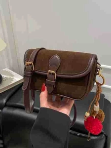 Vintage PU Leather Small Square Crossbody Bag For Women Retro Underarm Shoulder Bag Fashion Commuting Versatile Daily Bag