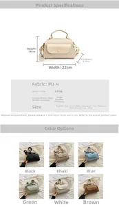 Tabella delle taglie dettagliata e specifiche per borsa a tracolla vintage in pelle PU