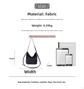 Size chart showing leopard print bucket bag dimensions and capacity for women