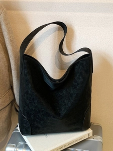 Women Large Capacity PU Leather Tote Bag Leopard Print Retro Shoulder Bag Casual Commuting Shopping Bag Magnetic Buckle Handbag
