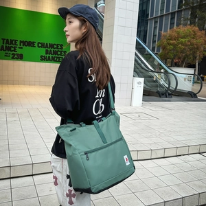 Minimalistische grüne Canvas Umhängetasche mit großer Kapazität für den Urban-Style