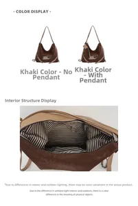 Detail view of khaki leopard print tote showing inner striped lining and zipper pocket