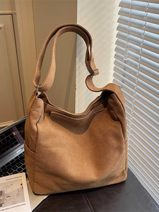 Borsa a Spalla in Tela di Grande Capacità per Donna Studenti Universitari Casual Workwear Borsa a Tracolla Stile Britannico Minimalista