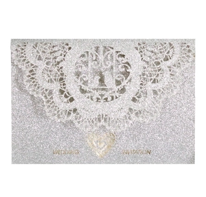 Laser Cut Wedding Invitations Glitter Hollow Out Lace Invitation Cards For Wedding Birthday Party Ceremony Greeting Card Shells
