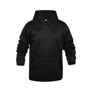 Men Long Sleeve Solid Color Hooded Sweatshirt Polyester Casual Sporty Streetwear Pullover Hoodie With Kangaroo Pocket