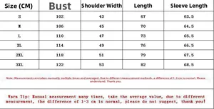 Size chart table for heavy fleece pullover hoodie showing measurements from size S to 3XL