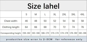 Tableau détaillé des tailles pour polo homme en soie glacée allant du S au 4XL
