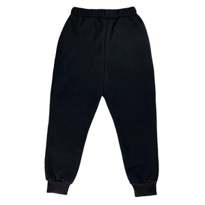 Warm Children Joggers Thickened Polyester Blend Sweatpants For Boys Girls Elastic Waist Ribbed Cuffs Casual Sports Pants
