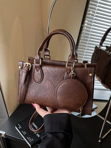 Women Vintage PU Leather Small Square Crossbody Handbag With Mini Coin Purse Golden Hardware Adjustable Strap Shoulder Bag