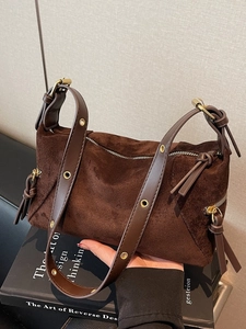 Women Vintage PU Leather Dumpling Bag Minimalist Matte Solid Color Crossbody Shoulder Bag Trendy Small Handbag Chic Daily Purse
