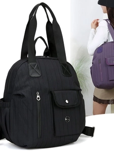 Large Capacity Nylon Women Backpack Waterproof Travel Bag Quilted Pleated Fashion School Shoulder Bag For Laptop