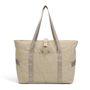 Sac de voyage en nylon imperméable kaki avec sangles renforcées et grand compartiment