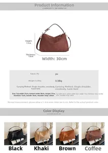 Detailed size chart and dimensions for the minimalist suede-textured crossbody bag