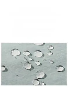 Detail of high-density waterproof fabric showing water resistance and texture