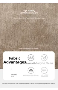 Close-up of premium khaki PU leather texture with twill pattern, breathable and stain-resistant