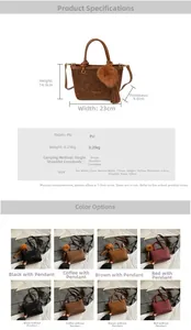 Tableau des tailles détaillé pour sac seau léopard avec dimensions et options de couleur