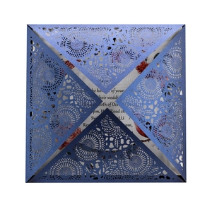 Laser Gesneden Bruiloft Uitnodigingskaarten Holle Bloemen Wenskaarten Met Enveloppen Kunstparelmoer Papier Elegante Uitnodigingen Voor Huwelijk Verloving Banket Viering