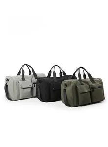 Detailed comparison of waterproof fitness bags in grey, black and olive green colors