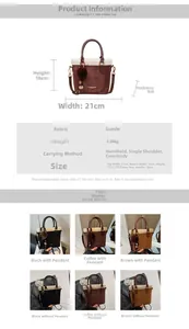 Vue détaillée du sac en daim avec peluche incluant les dimensions et caractéristiques