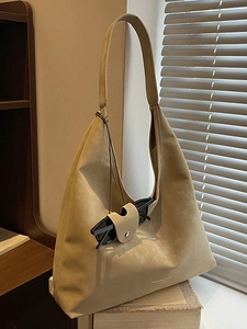 Sac Fourre-Tout en Cuir PU Vintage Grande Capacité pour Femme Texture Daim Givré Sac à Épaule Hobo Mode Bureau Shopping Sac à Main