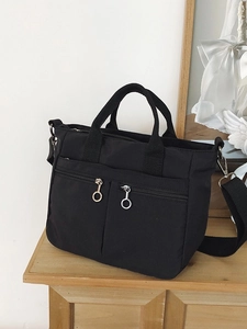 Women Nylon Crossbody Bag Minimalist Large Capacity Multi-Pocket Tote Bag Fashion Commuting Handbag Adjustable Shoulder Bag