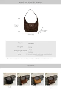 Dettaglio della borsa hobo con motivo leopardato retrò e finiture in ecopelle PU