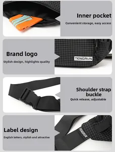 Detail view of durable woven shoulder bag with inner pocket and adjustable nylon strap buckle